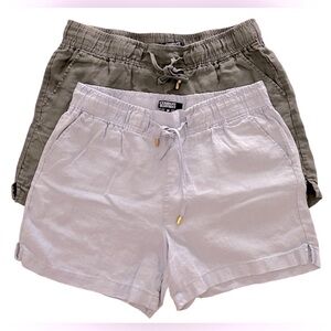 Company Ellen Tracy Linen (2) Shorts Size Medium